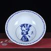 Blue & White Porcelain Ceramic Bowl: Classic Large Soup & Noodle Basin, Ideal for Boiled Fish and More.