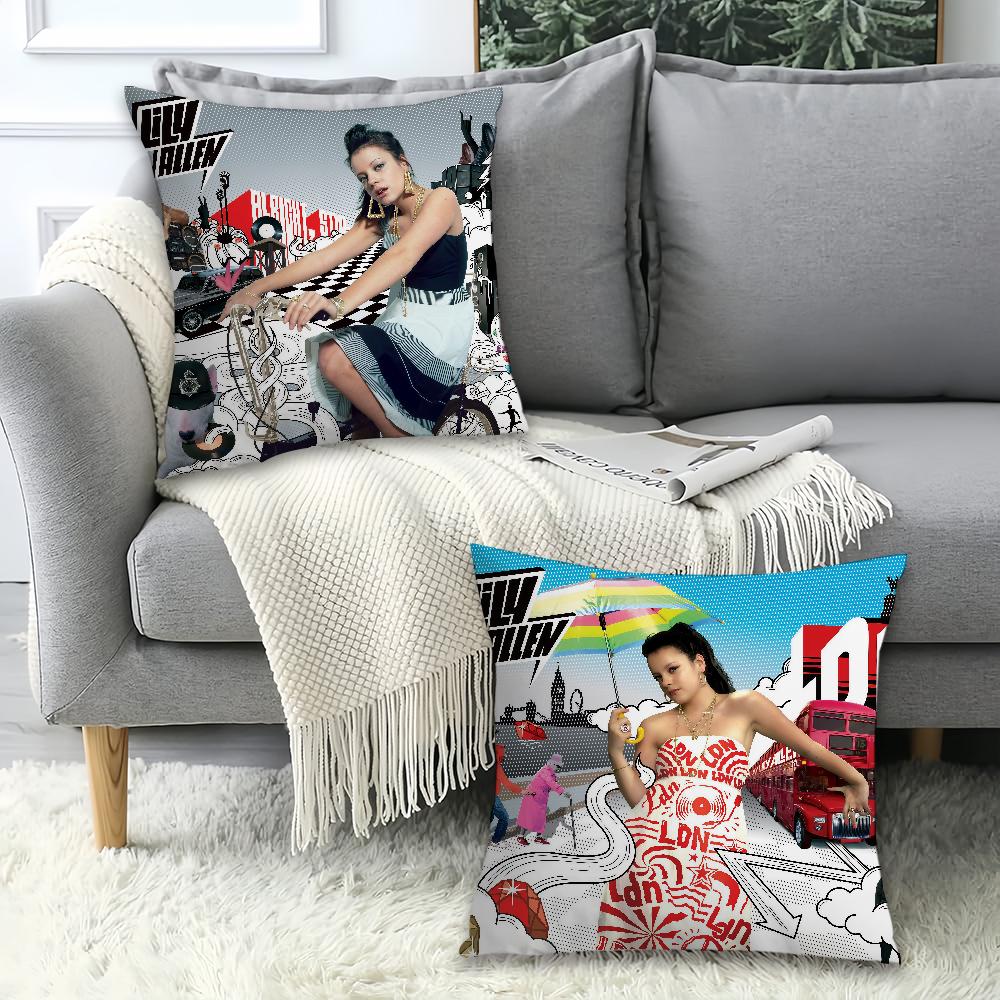 Singer Lily Allen West End Girl Pillow Case Office Cushions Suitable For Sofa Car Bedroom Decorative Cushion Cover