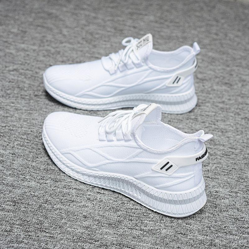 Fashion 2025 New Soft Soled Round Toe Men Casual Shoes Lightweight and Breathable Black and White Men Shoes Outdo Orscasual Sneakers