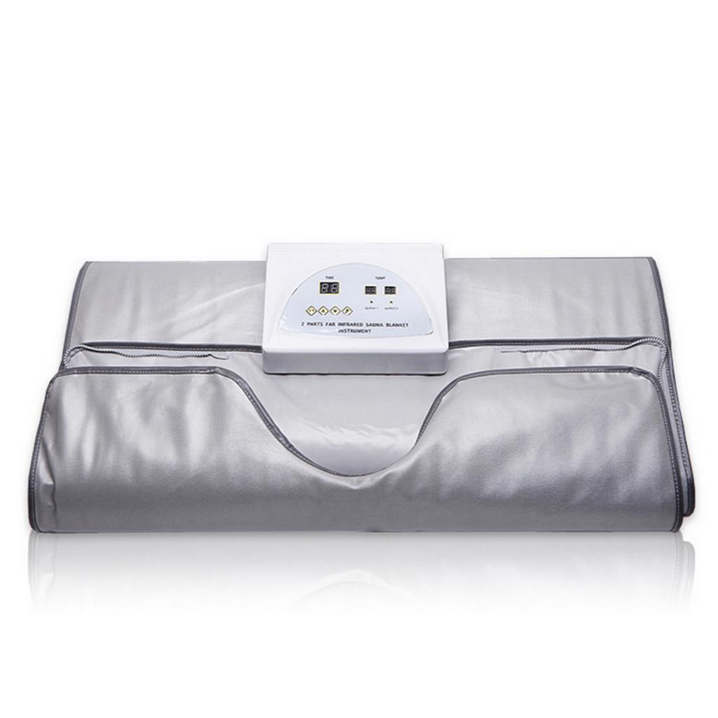 650W 220V Salon 2 Parts FIR Infrared Sauna Slimming Blanket Anti-ageing Fat Reduce Machine Silver Electric Massagers
