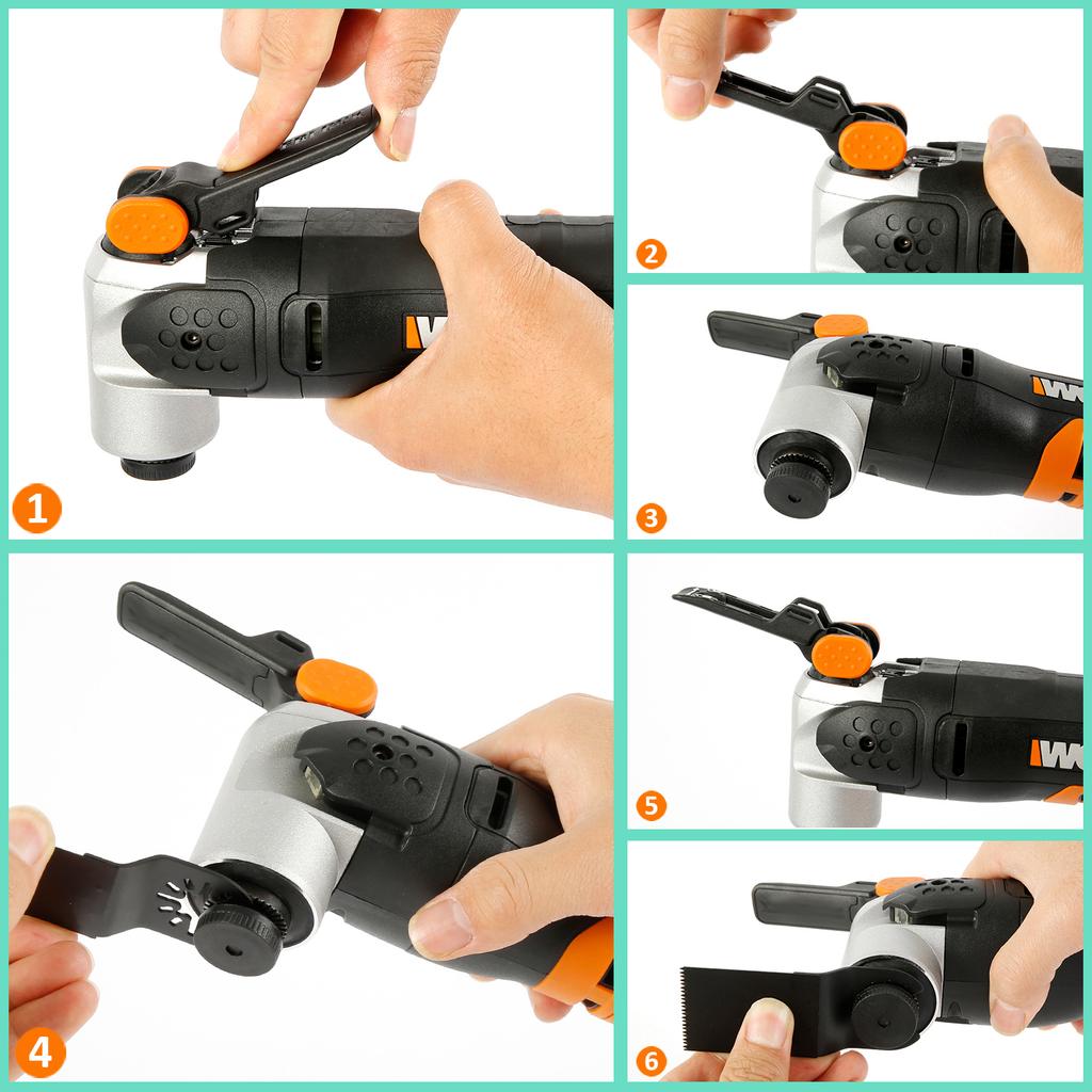 10/24pcs Oscillating Blades Multifunctional Blade Saw Fine Workmanship  35MM 45MM 87MM High Carbon Steel Blade Saws Quick Releas