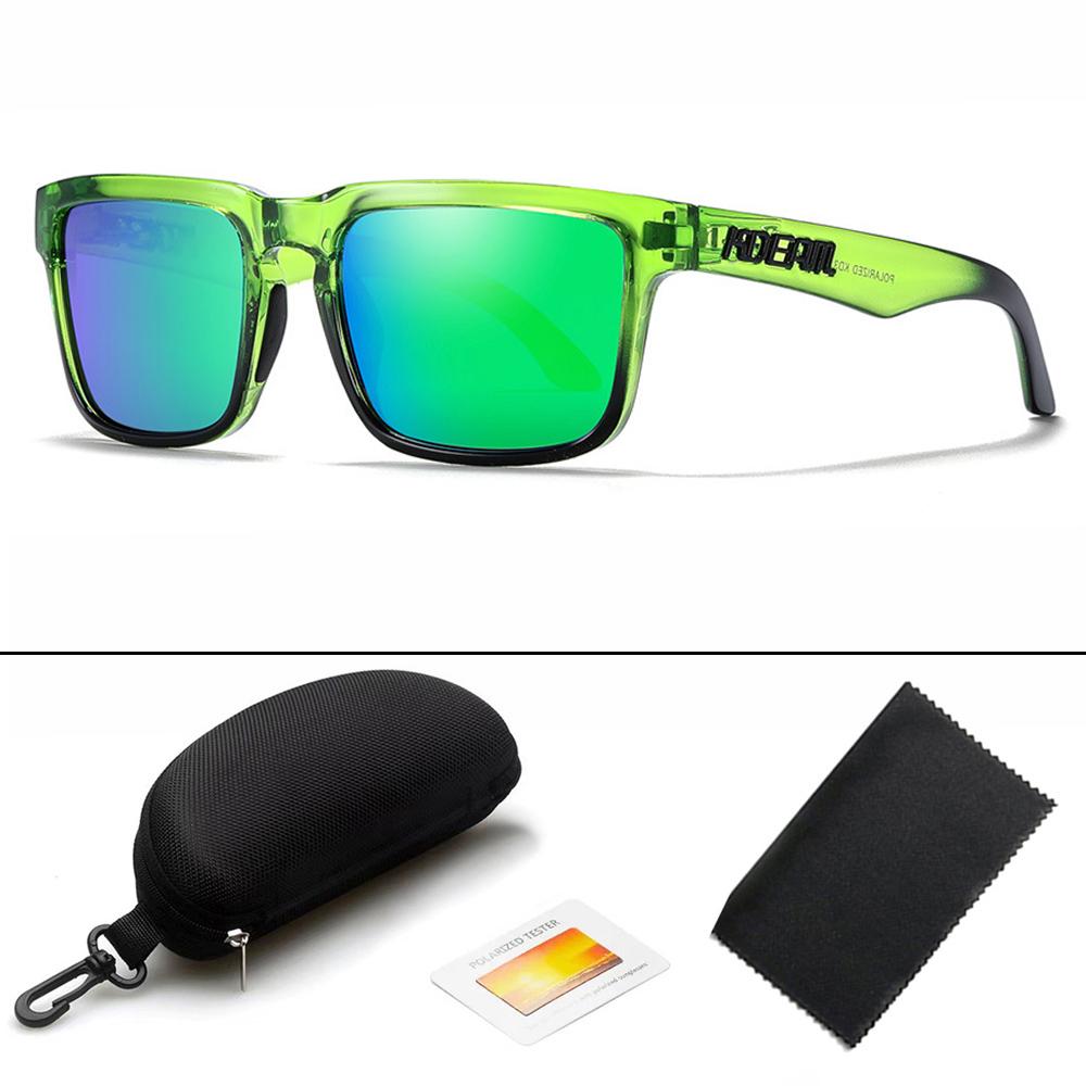 

KDEAM Design New Polarized Sunglasses For Men Women Fashion Unisex Brand Trendy Outdoor Eyewear For Couple Mirror Colorful Lens With Hard Case
