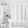 Shower Curtain with Hooks Waterproof Tear-Proof Easy To Clean Different Printings Quick Dry Light-penetrating Mold-proof Shower Liner