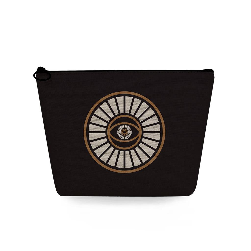 Women  Eye Print Cosmetic Bag Toiletries Organize Travel Storage Case  6775