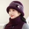 Autumn and Winter In The Elderly Wool Hat Women Winter Plush Warm Fashion Basin Hat