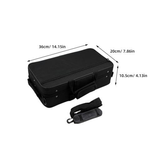 Ibasenice Clarinet Case, Storage, Black, Musical Instrument Bag, Shoulder Bag, Lightweight, Compact