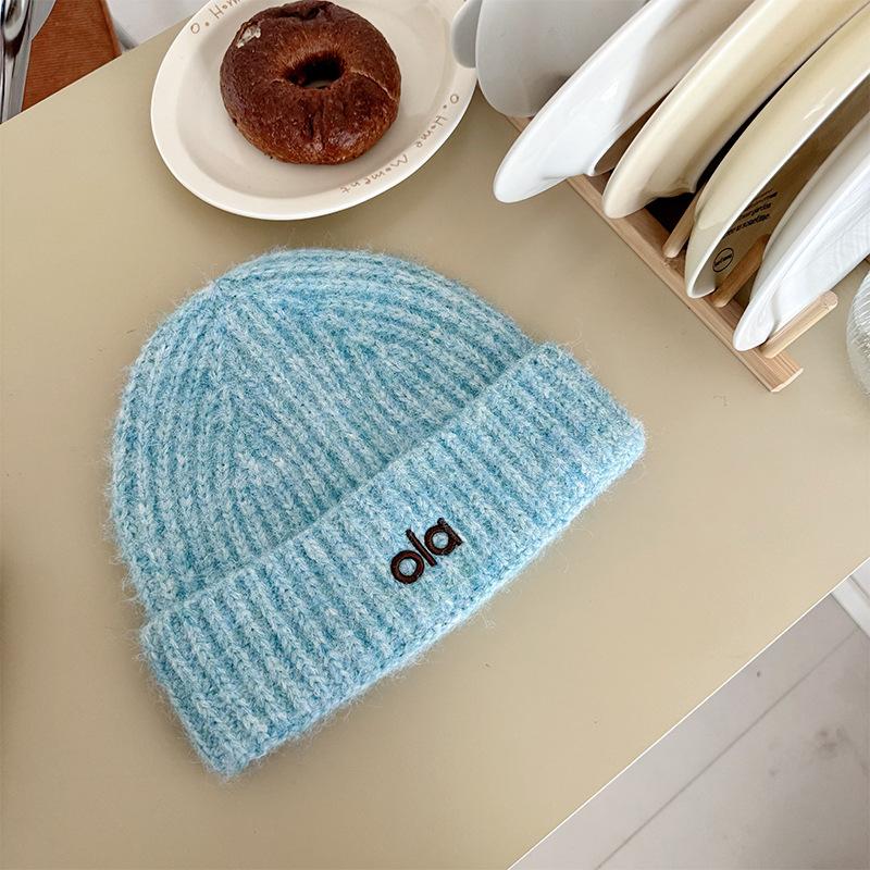 

Шерстяная вязаная шапка Английская вышивка Ола Универсальная шерстяная шапка Модная мужская и женская вязаная холодная шапка One Size