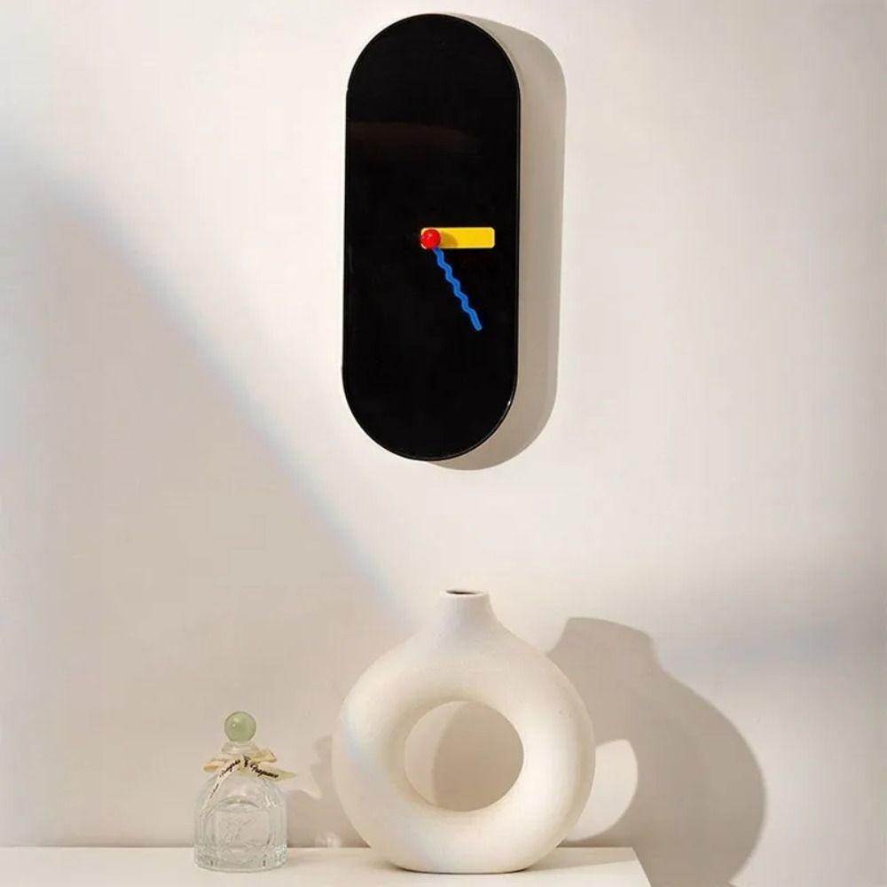 Creamy Style Wall Mounted Clock Mute Home Furnishing Decoration Modern Mantel Clock Living Room