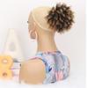 African Curly Hair Bun Donut Chignon Scrunchie Wrap Afro Puff Black Synthetic Hairpiece for Women Daily Use