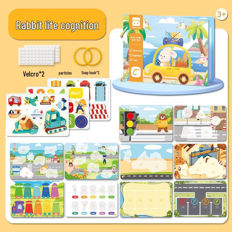 Baby Ruhiges Tränenbuch: Frühe Bildung Klettsticker Spielzeug