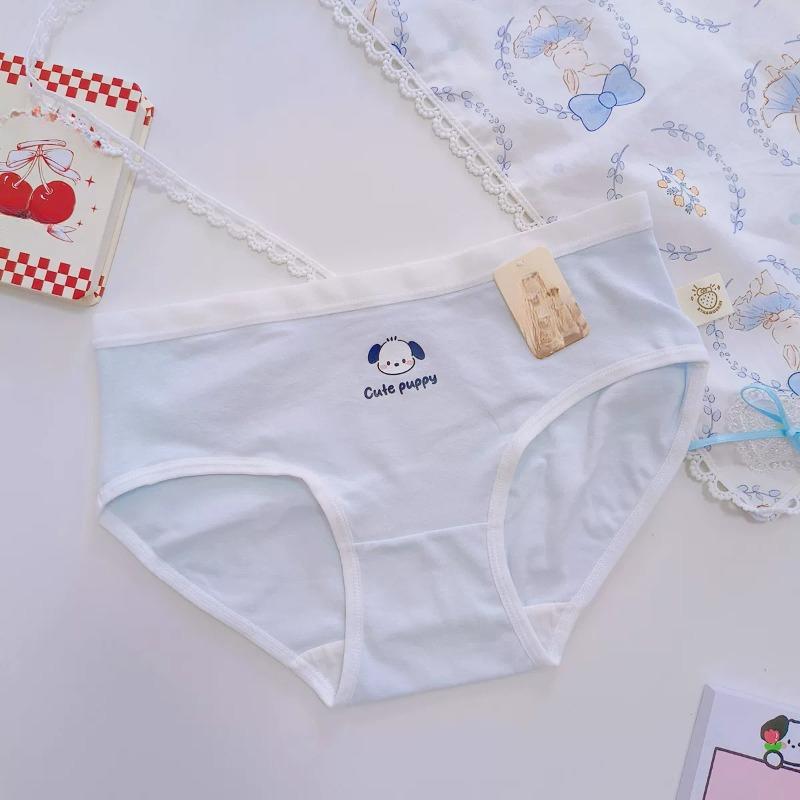 Atmungsaktive und niedliche bedruckte Taille und Hüfte Atmungsaktive Dreieck Damen-Slips