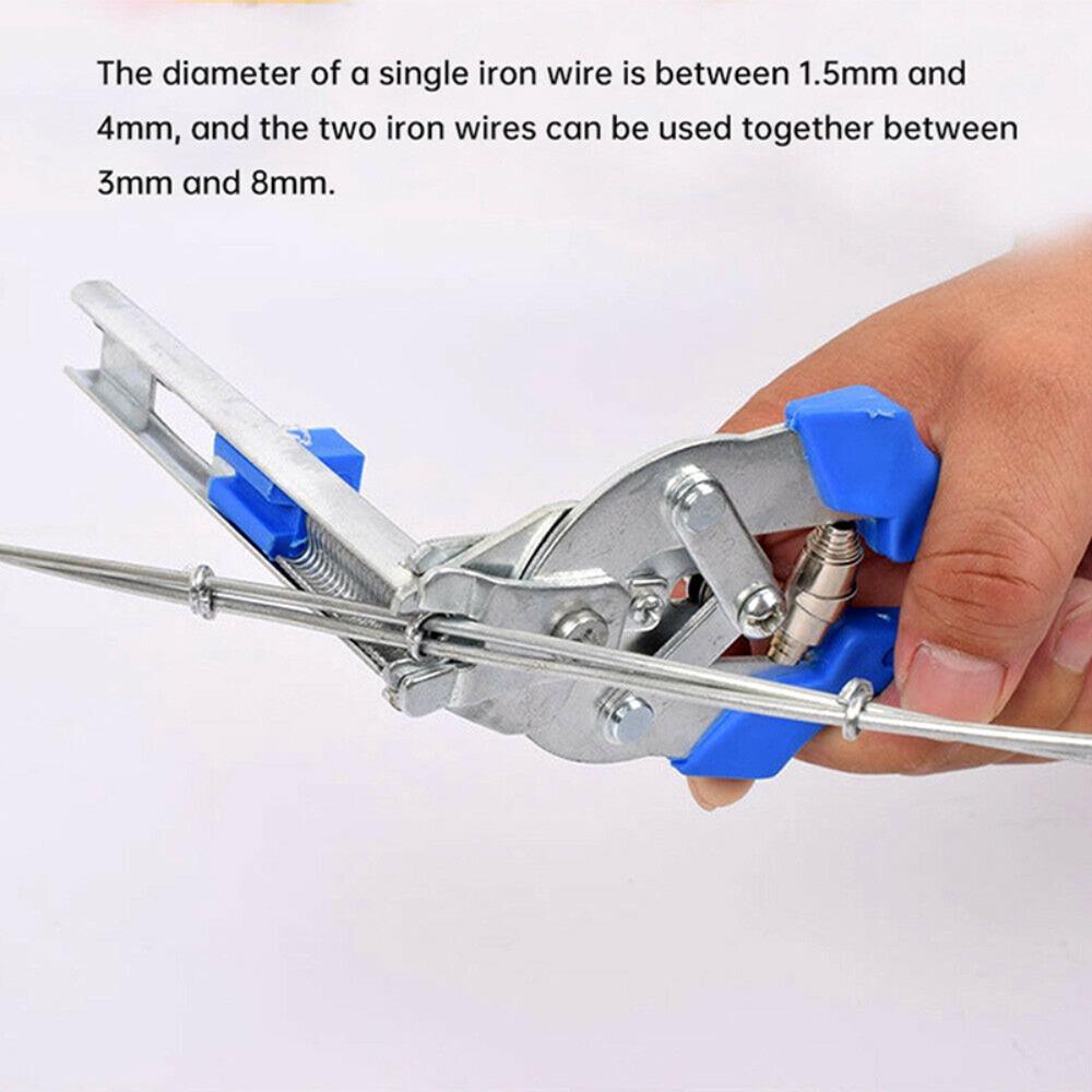 M Type Hog Ring Plier Tool with 600Pcs M Clips Cage Repair Pliers Cage Assembly Tongs  Binding