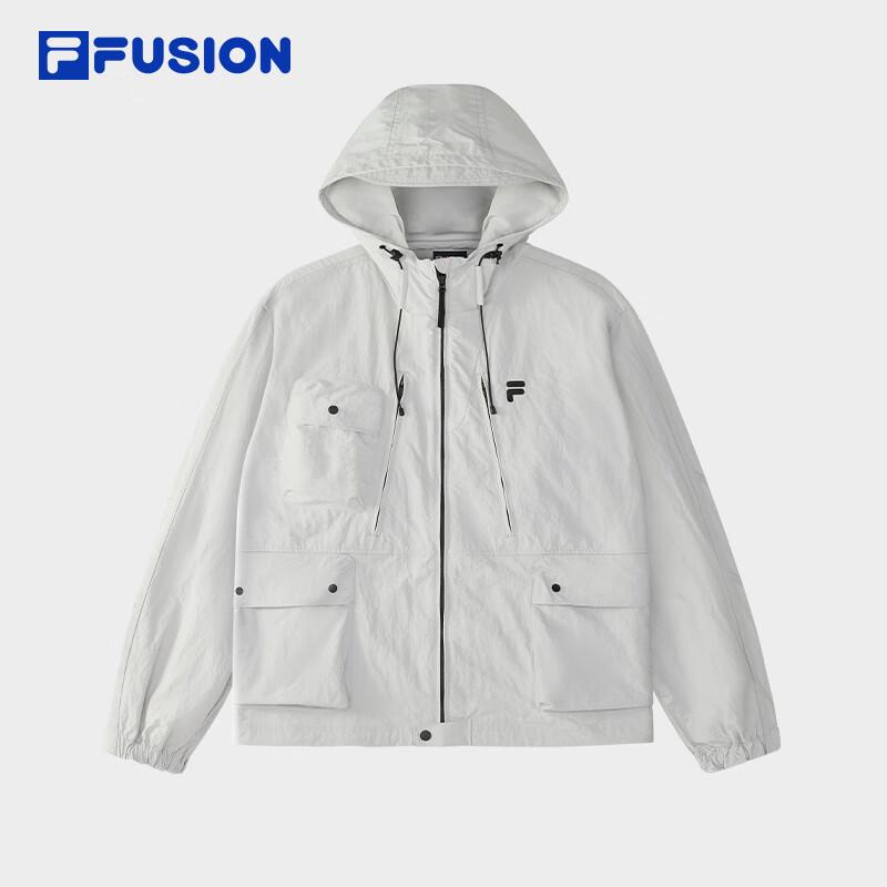 FILA FUSION Men s Casual Loose Fit Hooded Woven Jacket L