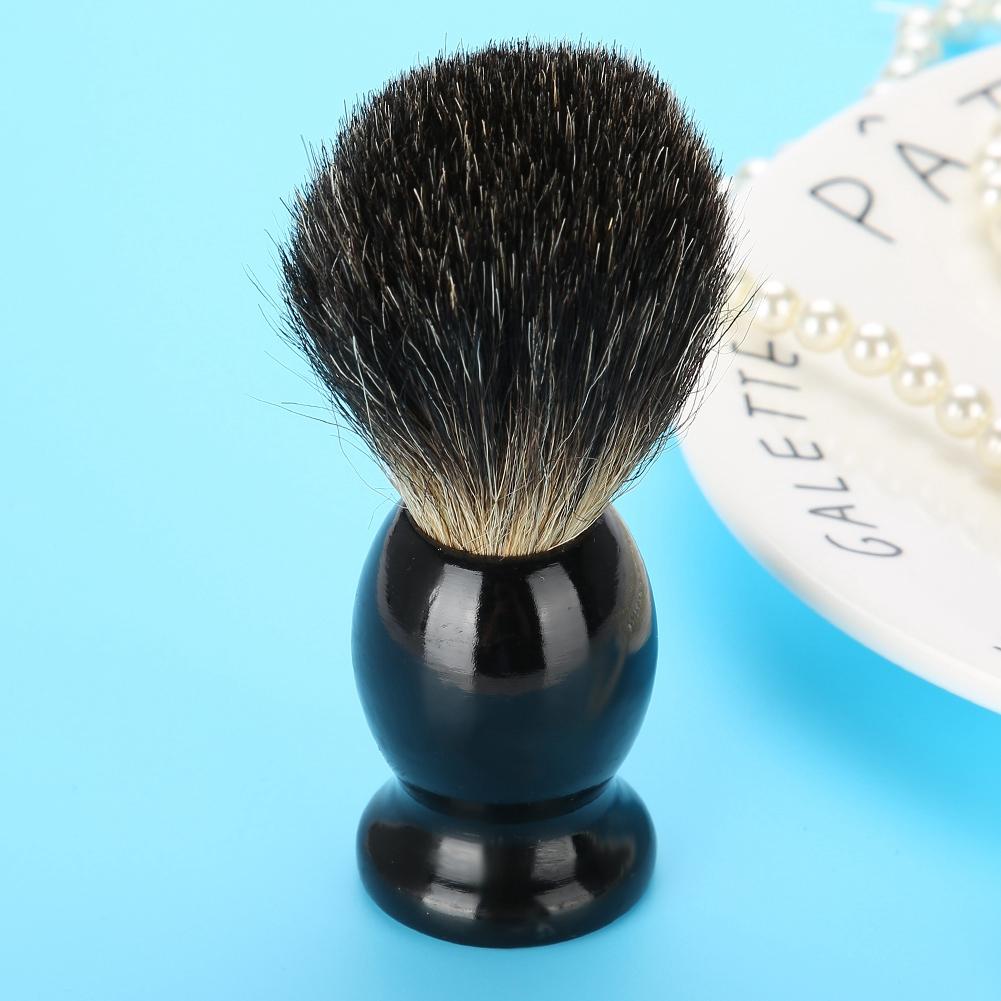 Portable Men Wood Handle Beard Shaving Brush Barber Salon Tool