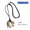 Stylish Clavicle Necklace With Vintage Leopard Pendant In Electroplated Finish For Enhancing Personalize Styles