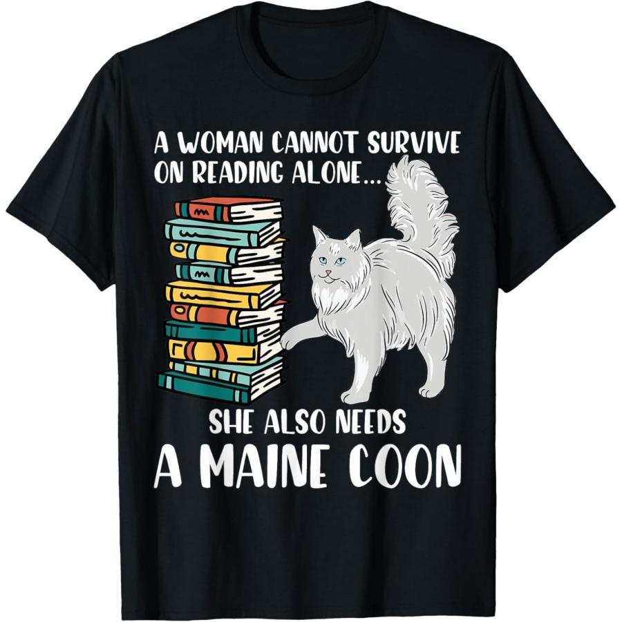 Sche Also Needs A Maine Coon Cat Men Women T-Shirt XXXXXL чёрный