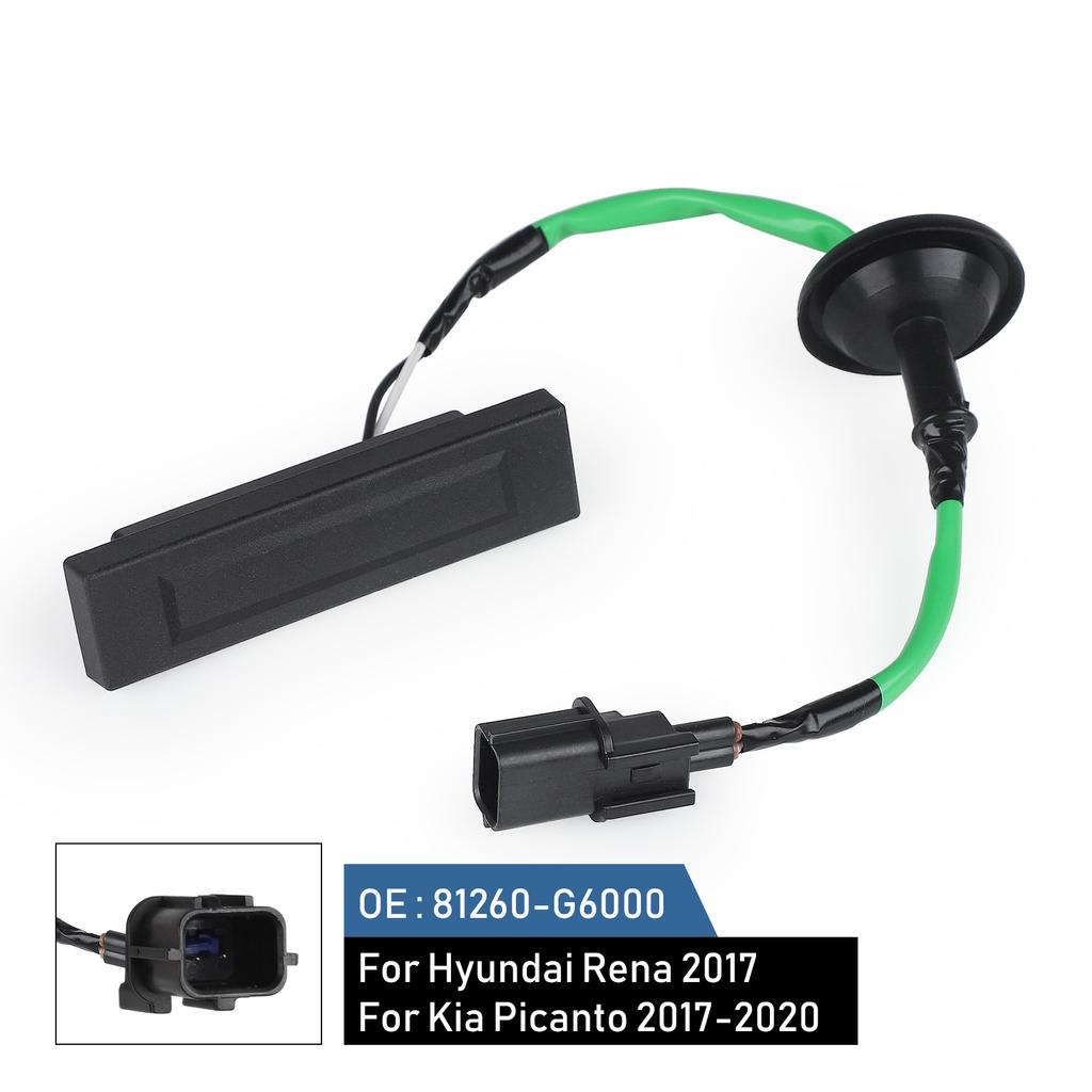 Heckklappen-Kofferraumschalter Griff Öffnungs-Schlossknopf Passend für Kia Morning für Picanto ACCENT VERNA 2017-2023 81260-G6000 81260-G6010