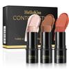 3 Set Versions Of Beauty Sticks, Three-Dimensional Modified Highlight Shadow Blush Pen, Multi-Functional Makeup Stick