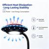Led Aquarium Light 3-Color Dimmable Spectrum Lamp Clip On Fish Tank Gooseneck Lights Usb 5W Aquatic Plant Lighting Decor