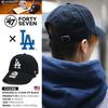 47BRAND Low Los Angeles Dodgers Collaboration MLB Major League Baseball Authentic Size F [B-RGW12GWS-BKD] Cap, Cap, (01) Black,