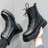 Martin boots men's British style high-top tooling shoes Chelsea leather boots men's heightening soft leather medium-top locomotive men's boots