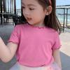 Girls Casual Short-sleeved T-shirt Summer Striped Top for Kids