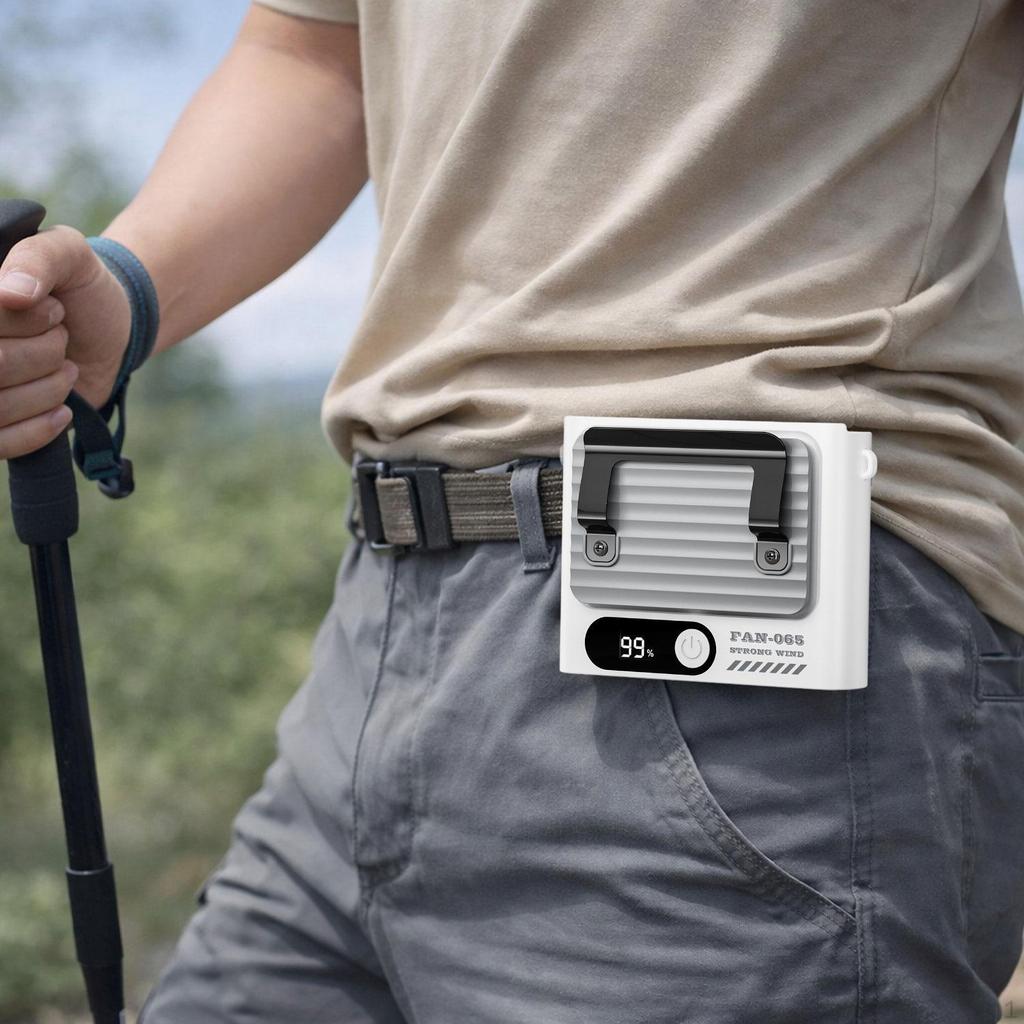 Waist Fan for Strong Wind, Portable Fan, Cooling Fans, Ideal Camping
