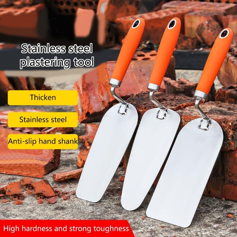 Flat Drywall Trowel High Hardness Stainless Steel High-Impact Handle Gyprocks Wall-Board Plasterboard Scraper
