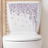 Green Plant Leaves Bathroom Toilet Sticker WC Closestool Wall Sticker Self Adhesive Mural Beautify Flower Home Decoration Decals
