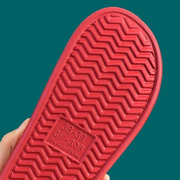 Fashion Super Soft Couple Home Slippers Indoor Non-Slip Sandals Anti-Slip Thick Sole Summer Bathroom Shower Slippers For Women Men(The Size Is Small)
