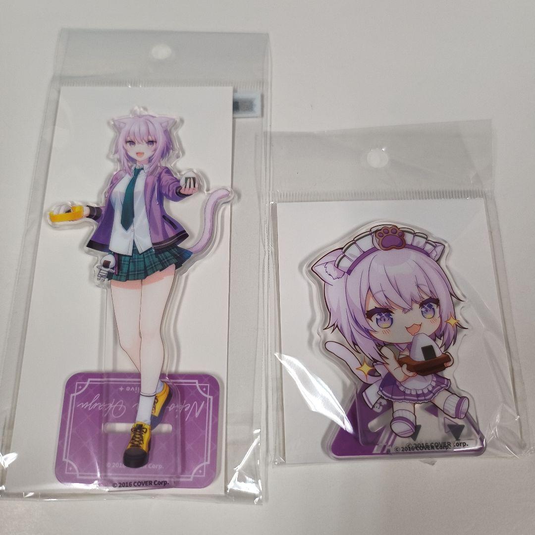 

[USED] Nekomata Okayu Korea Collaboration Cafe Acrylic Stand Set