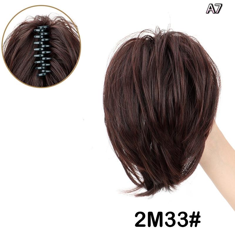 

Synthetic Messy Bun Hair Piece For Women Party Chignon Ponytail Clip Natural In Hair Extensions Tousled Updo Heat Resistant as the picture