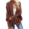 Women's Knitted Shawl Sweater Bat Sleeve Large Size Knitted Cardigan Sweater Coat