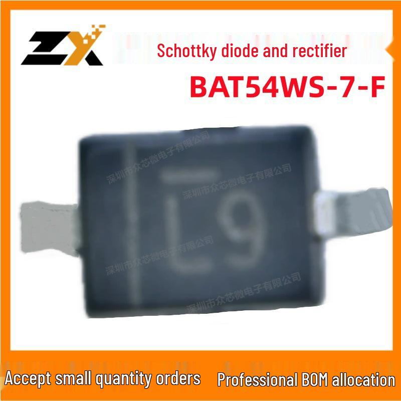 BAT54WS-7-F SOD323 Schottky Rectifier Diode, 30V 200mW, Silk Screen L9