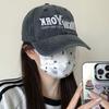 Embroidery Letter Wide Brim Baseball Cap Men And Women American Retro Retro Sunshade Fashion Cap