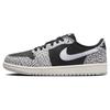 Air 1 Retro Low OG Siyah Çimento Kadın Spor Ayakkabıları Muslin Tech-Grey Beyaz CZ0775-001
