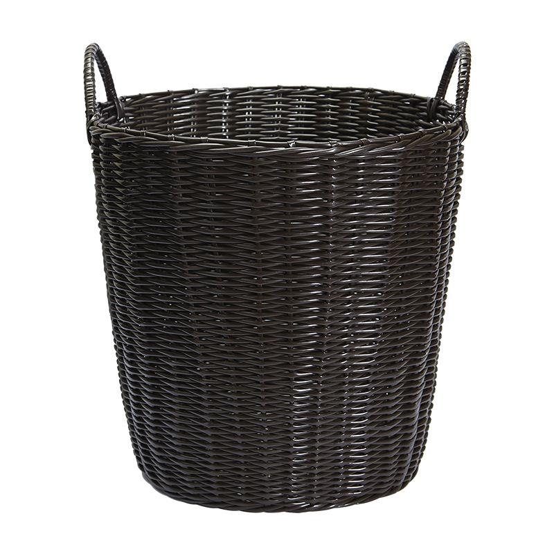 Lux Woven Rattan Laundry Basket - Elegant Clothes Storage Solution