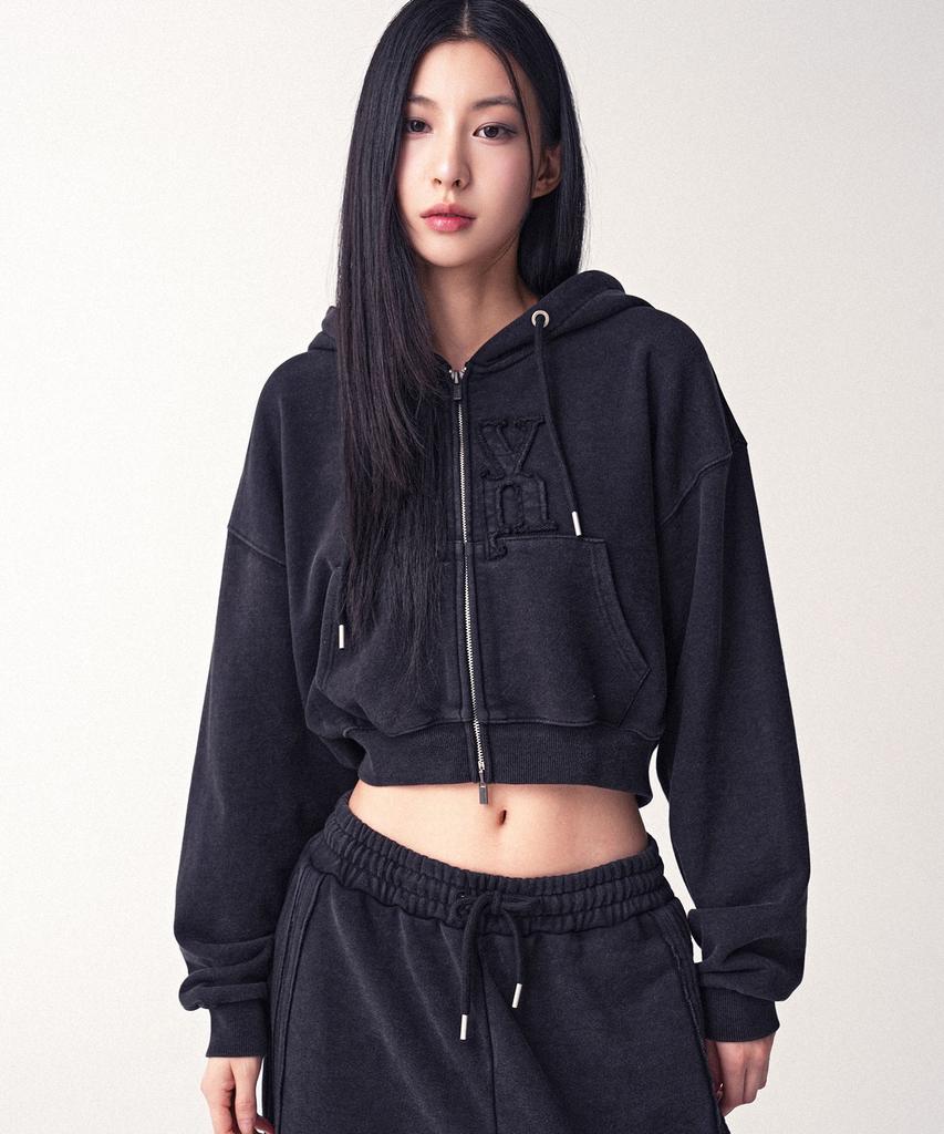 Avandress Aa Raw Crop Hood Zip-Up_2Colors