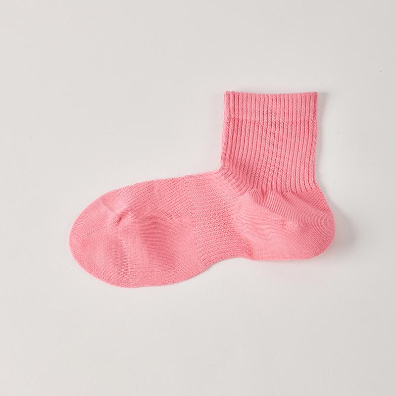 

Бесшовные носки для женщин, Прямоугольные носки до середины икры, Летние тонкие женские короткие носки, Дезодорирующие и антибактериальные, Сетчатые носки из чистого хлопка 1 pair розовый