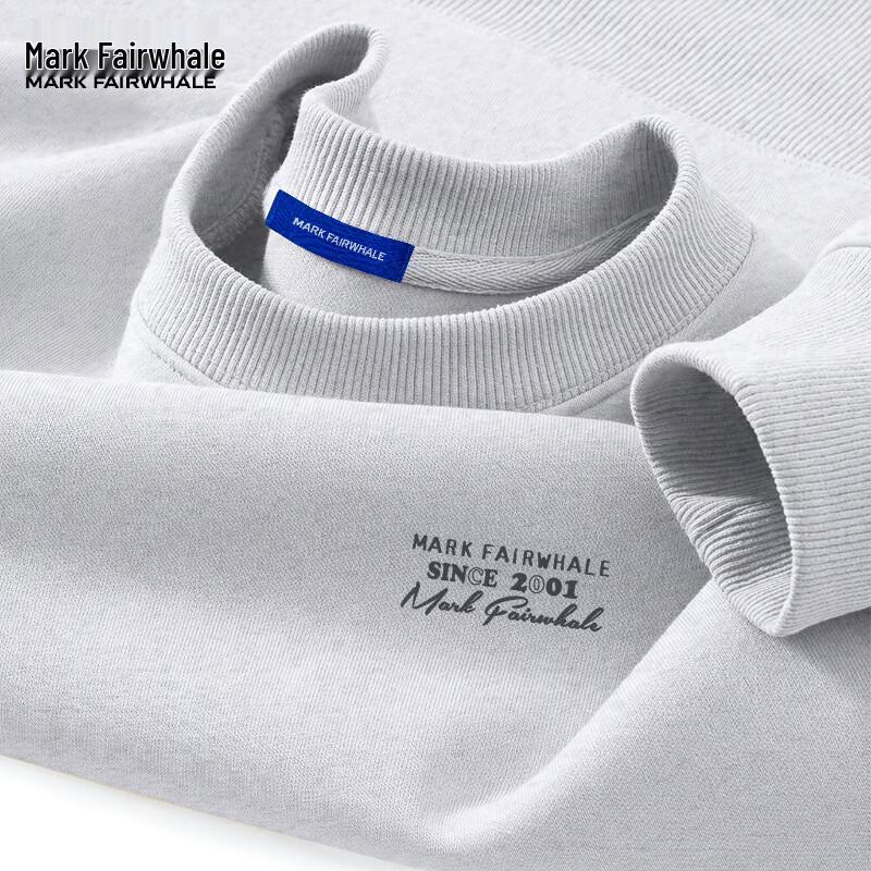 MARK FAIRWHALE Men s Loose Fit Round Neck Sweatshirt 3XL