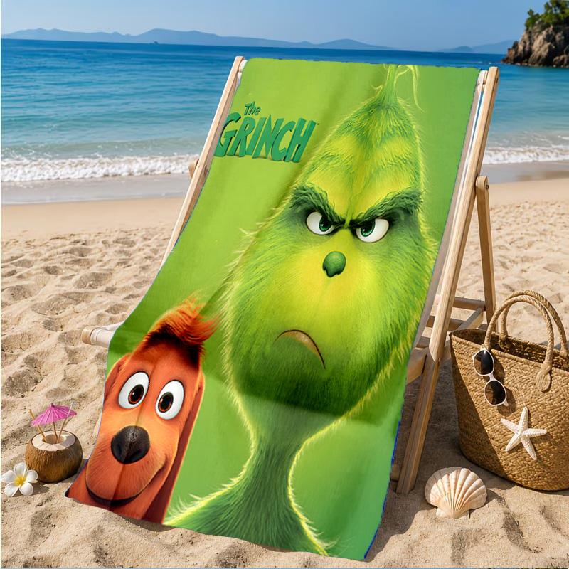 Christmas Comfort Beach Towel, Microfiber Beach Towel, Perfect For Pool, Beach, Travel, Home Decor Beach Party Fan Gifts