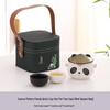 Zhi Shi Ceramic Panda Portable Tea Set
