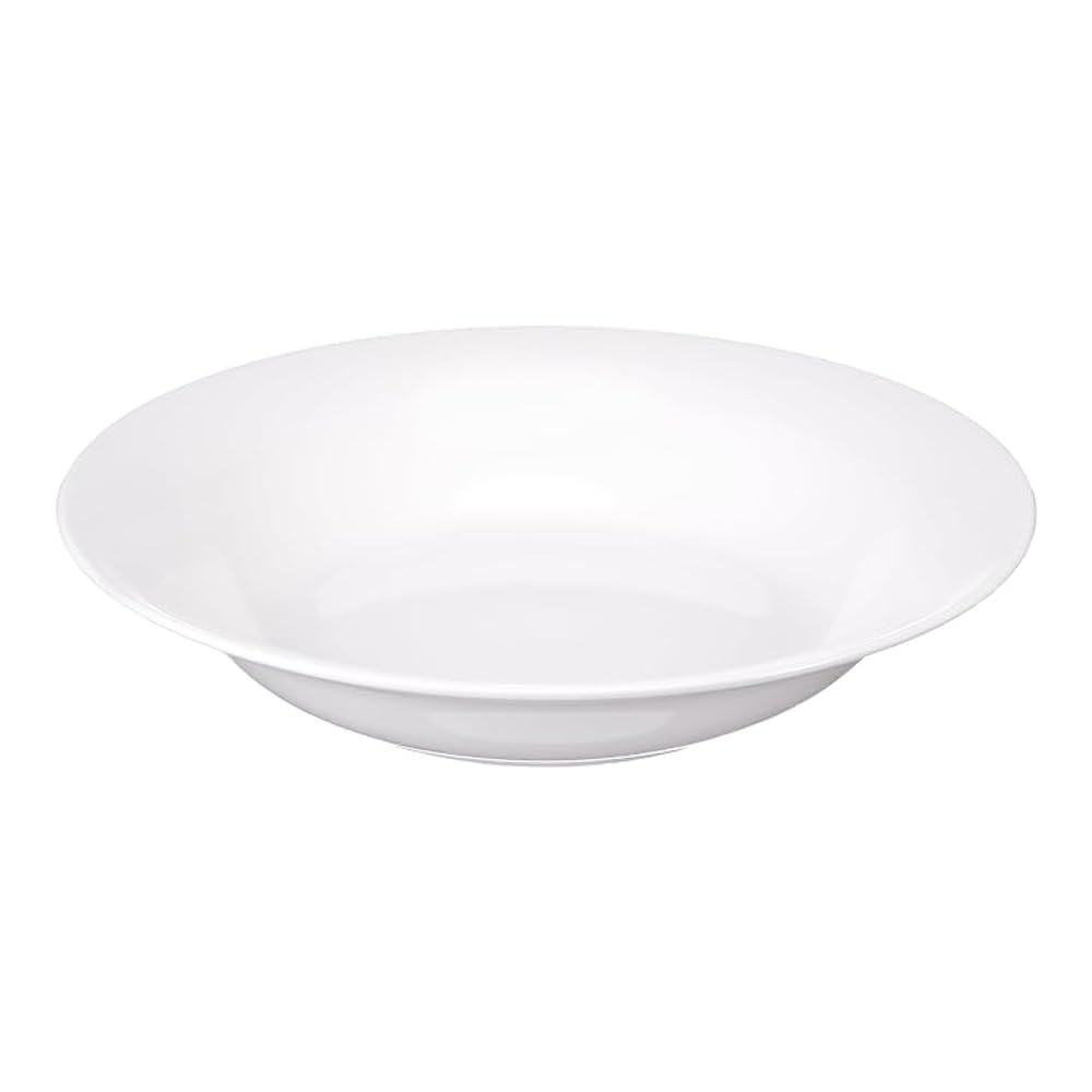 NARUMI Royal Court Plate, 24cm, White, Simple Design, Perfect for Pasta or Curry, Deep, Microwaveable, Dishwasher Safe, Made In Japan, 9265-1024