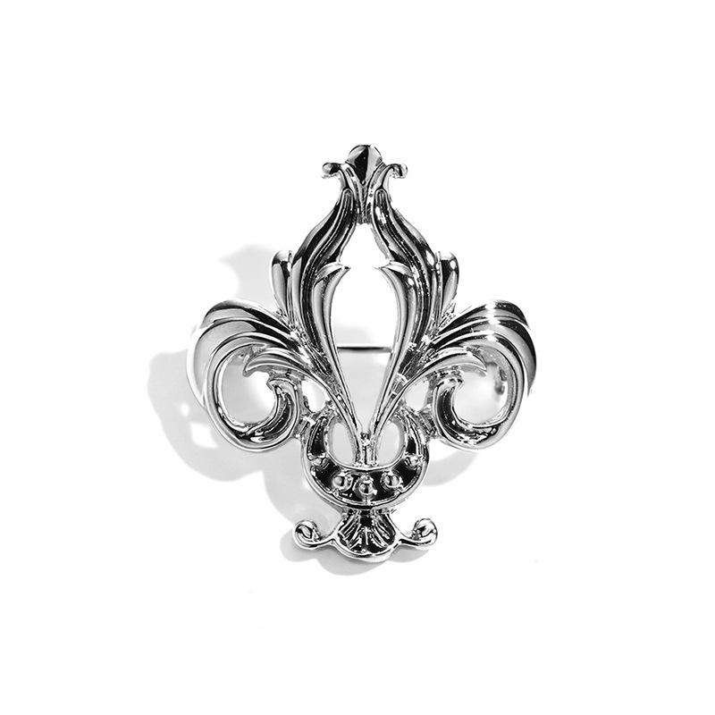 Bo Xin Yun Retro Iris Flower Lapel Pin - Men s Fashion Brooch