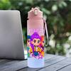 750Ml Water Bottle Cartoon K-Pop Demon Hunters Printed Large Capacity Drinking Cup Portable Outdoor Sports Water Cup Children Kid Gift