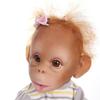 Silikonová vinylová realistická panenka Baby Monkey 14 palců, 47 cm, realistické znovuzrozené dítě
