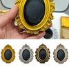 Vintage Photo Frame Refrigerator Magnet DIY Oval Picture Holder Decorative Fridge Magnet Home Kitchen Office Whiteboard Decor