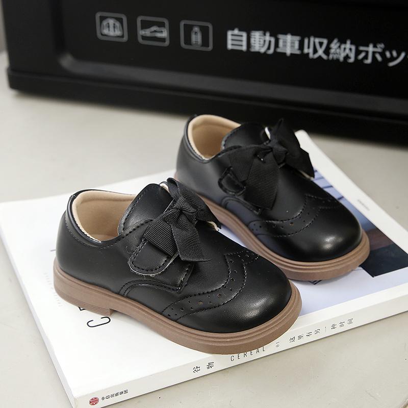 Baby Girl Leather Shoes Autumn New Children's Bow Fashion Princess Shoes Soft Sole Girls Versatile