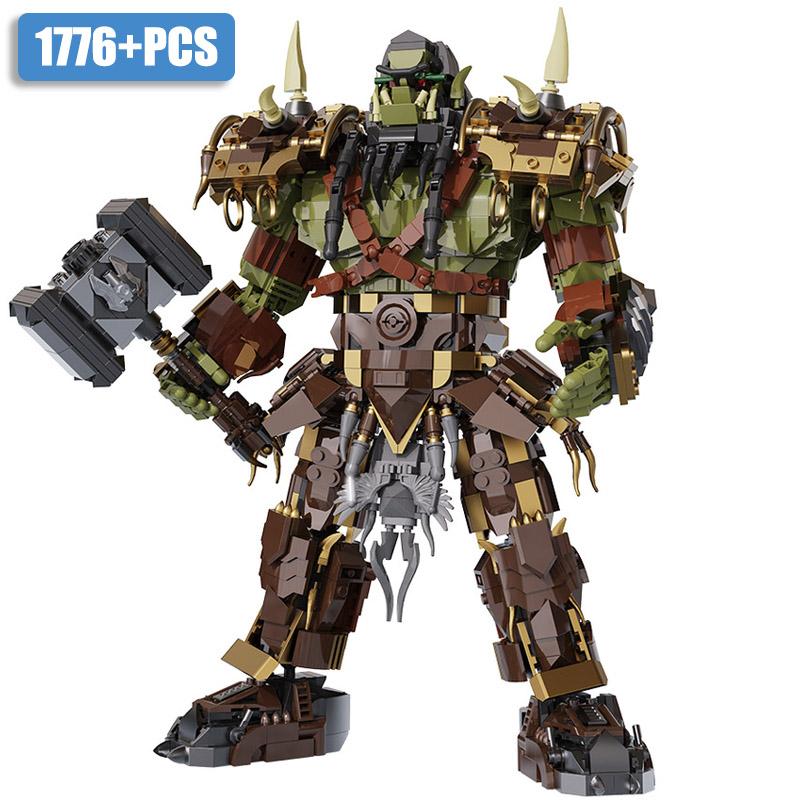 

Игровая серия Warcraft MOC 1776 деталей Фигурки ОРК Тралл Строительные блоки Наборы Кирпичей Собери Модель ОРКОВ Игрушки Для Детей Мальчиков Подарки