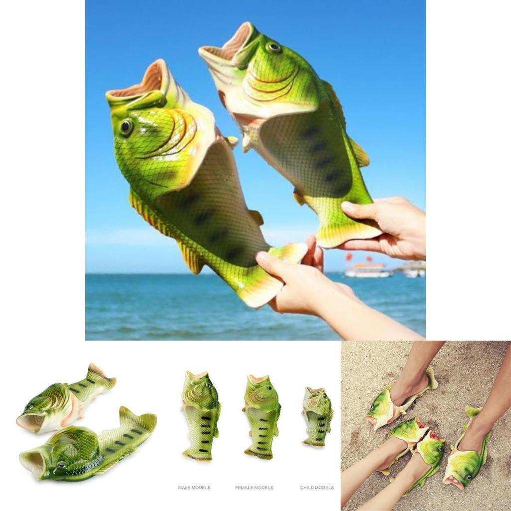 Leuke En Funky Vis Pantoffelsandalen Voor Volwassenen En Kinderen